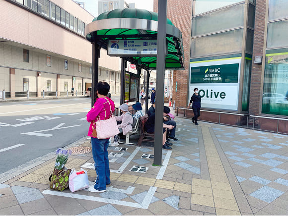 市営バスのバス停