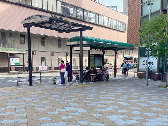市営バスのバス停