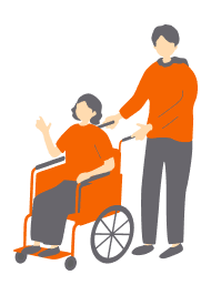 車椅子の方のイラスト